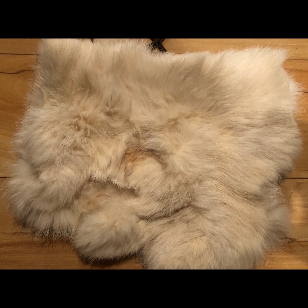 Rabbit fur purse